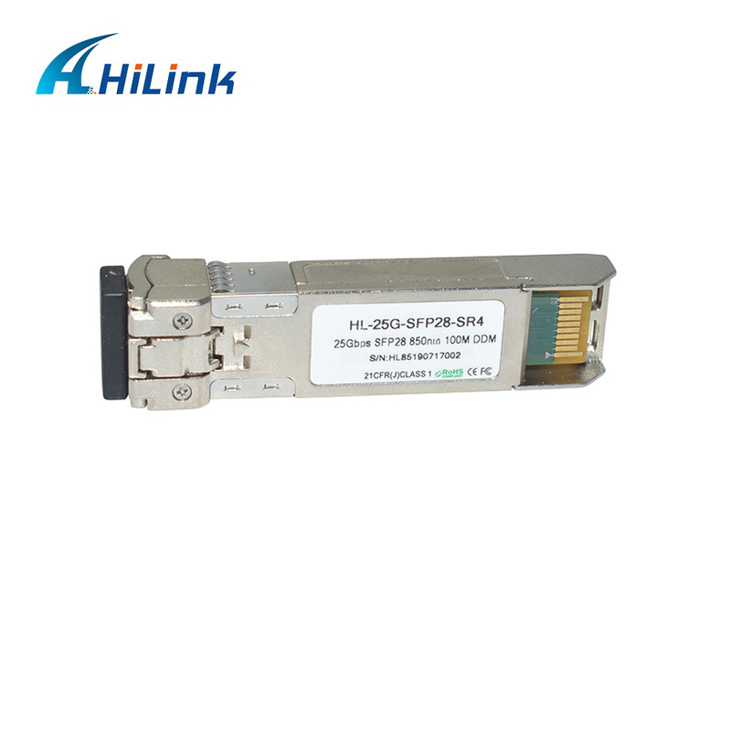 25G SFP28 SR MMF Fibra ottica modulo 850nm 100m GBIC trasmettitore ottico temperatura industriale