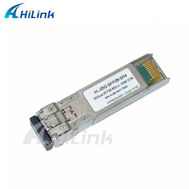 25G SFP28 SR MMF Fibra ottica modulo 850nm 100m GBIC trasmettitore ottico temperatura industriale