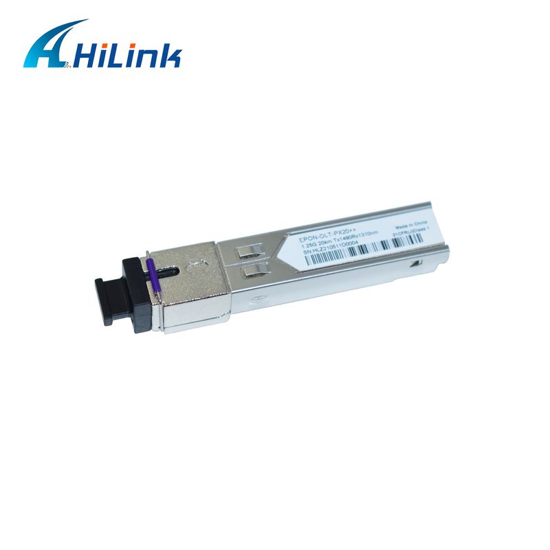 EPON OLT SFP Transceiver con PX20+ PX20++ PX20+++ per velocità di dati di 1,25 Gbps e trasmissione di 20 km