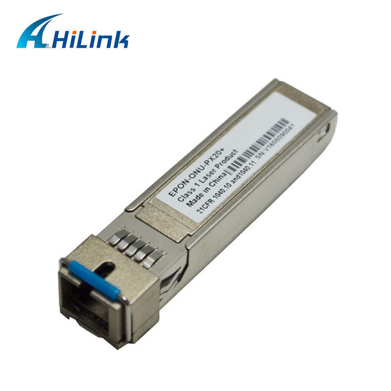 1.25G EPON ONU SFP Transceiver con ricevitore SC/UPC per una distanza di 20 km e un range di temperatura da 0°C a +70°C
