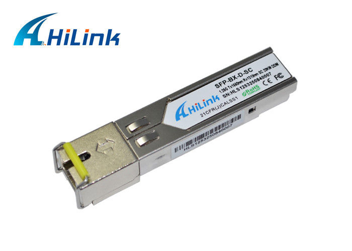 Connettore a fibra ottica Mikrotik del modulo 20KM LC/SC di WDM 1.25G SFP compatibile