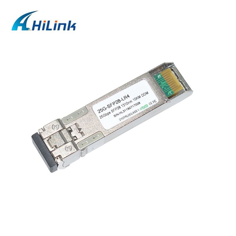 Hilink 25G SFP28 Optical Module with 3.3V Power Supply for 25GBASE-LR Ethernet in Commercial Temperature Range