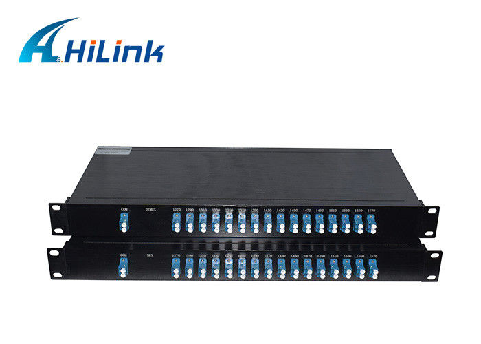 16 canali scelgono il supporto di scaffale del connettore 1U del modulo LC/UPC della fibra CWDM Mux Demux