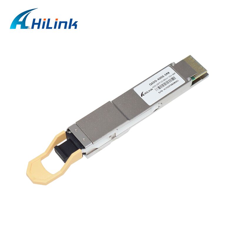 Hilink QSDD-400G-SR 400G QSFP56-DD SR8 Trasmettitore ottico con velocità di trasmissione 400G, lunghezza d'onda di 850 nm e distanza di 100 m