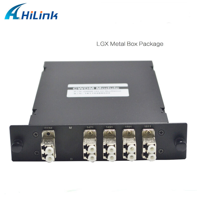 LGX Cassetta CWDM MUX DEMUX 4 canali 1470/1490/1590/1610nm Dual Fiber CWDM Mux Demux
