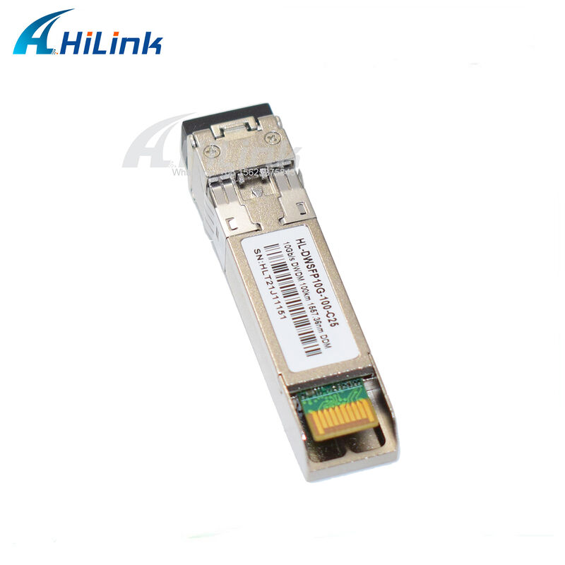 10G SFP+ DWDM Transceiver 80km 100km CH17~61 120km CH20~55 100GHz Temperatura commerciale industriale