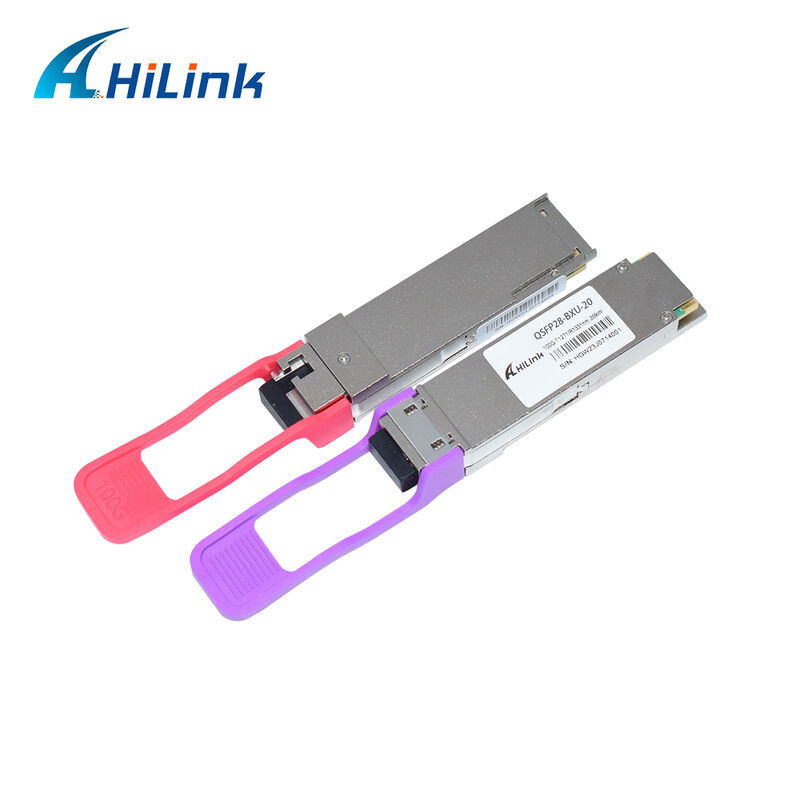 Modulo Transceiver Ottico Hilink HL-QSFP28-100G-UD-20 100Gb/s 20km QSFP28 BIDI LR1 con Connettore LC Hot Pluggable