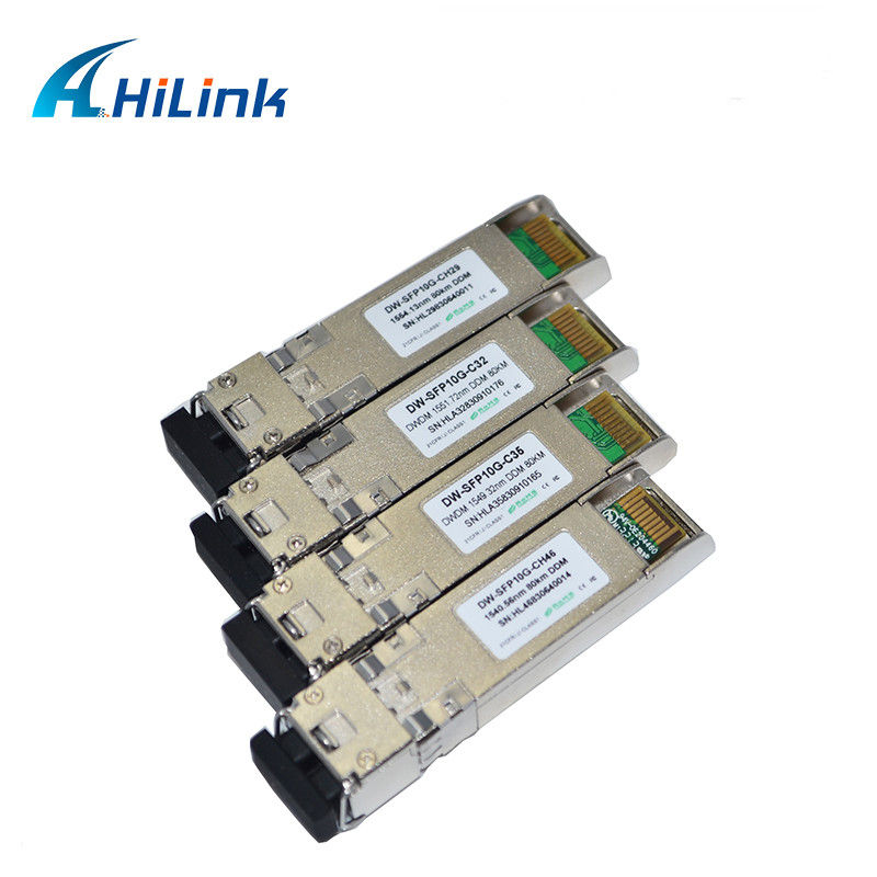 fibra ottica di distanza 23db DDM di tasso di dati del modulo del ricetrasmettitore di 10G DWDM SFP 10G 80km
