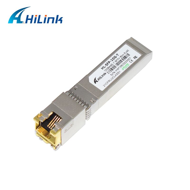 Hilink 10G Data Rate SFP+ Transceiver con distanza 30M/80M e modulo in rame 10GBASE-T conforme alla RoHS