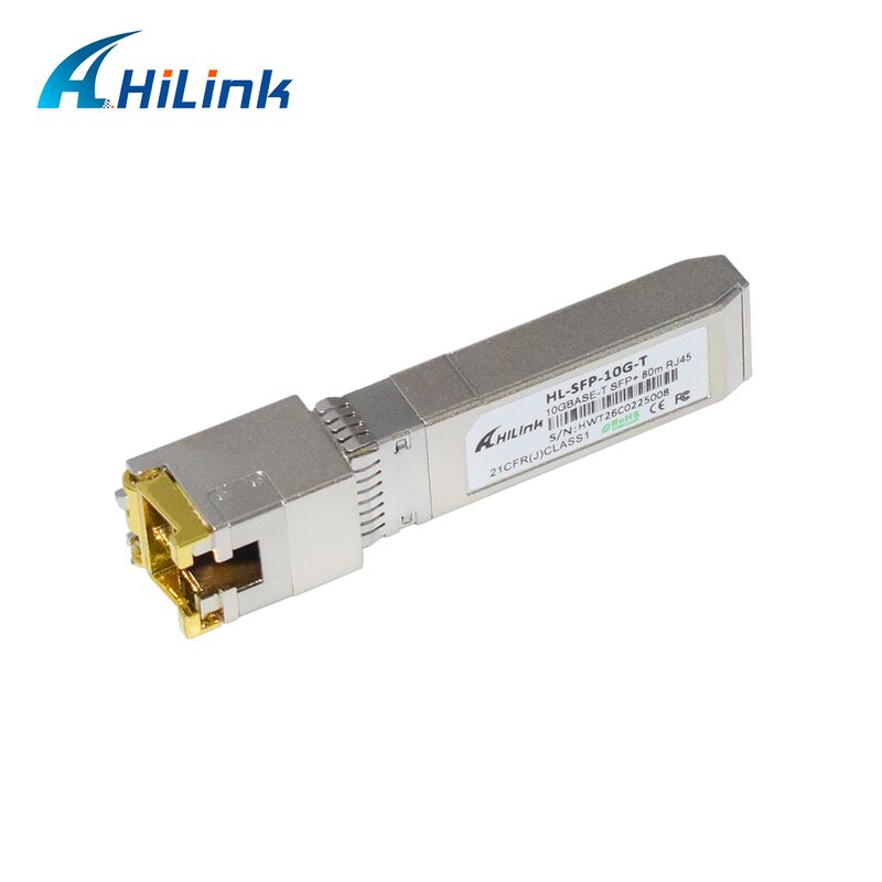 Hilink 10G Data Rate SFP+ Transceiver con distanza 30M/80M e modulo in rame 10GBASE-T conforme alla RoHS