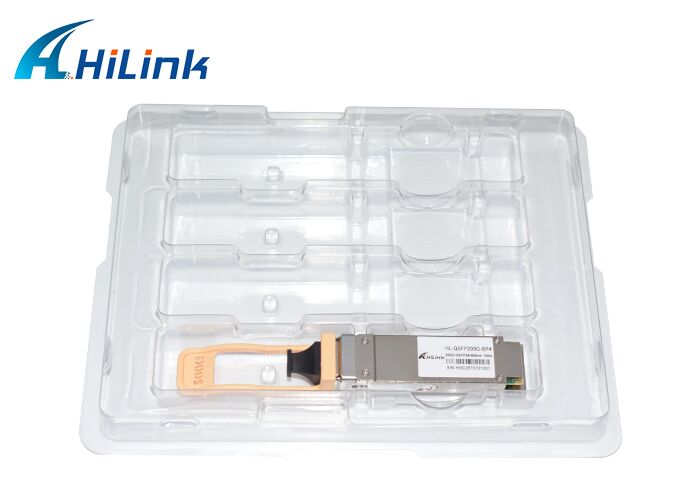 200G QSFP56 SR4 Optical Transceiver with 100m Distance and Single MPO12 Connector for High-Speed Data Transmission