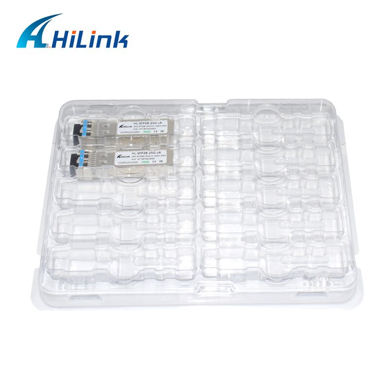 Transceiver HL-SFP28-LR-10KM 25G SFP28 con distanza di trasmissione di 10 km, velocità di trasmissione di dati di 25,78 Gbps e basso consumo di energia < 1,2 W