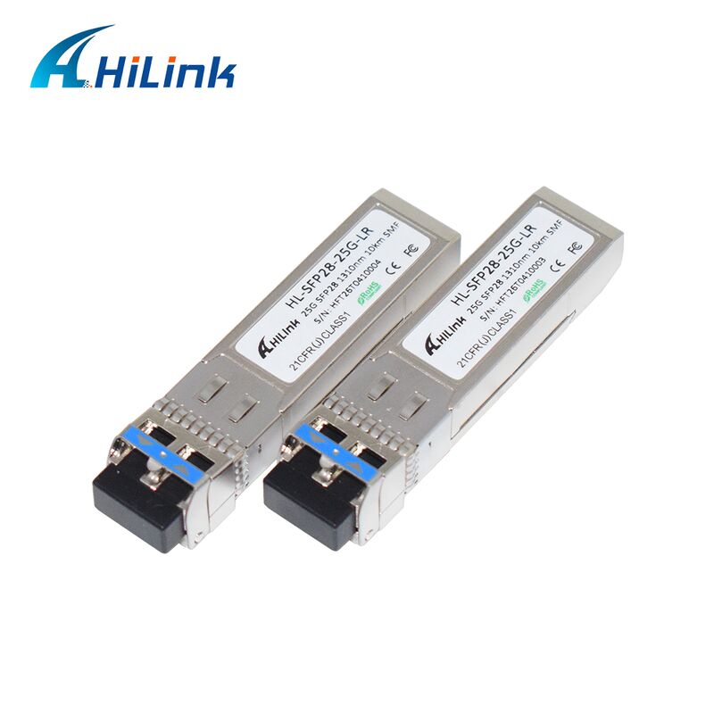 Transceiver HL-SFP28-LR-10KM 25G SFP28 con distanza di trasmissione di 10 km, velocità di trasmissione di dati di 25,78 Gbps e basso consumo di energia < 1,2 W
