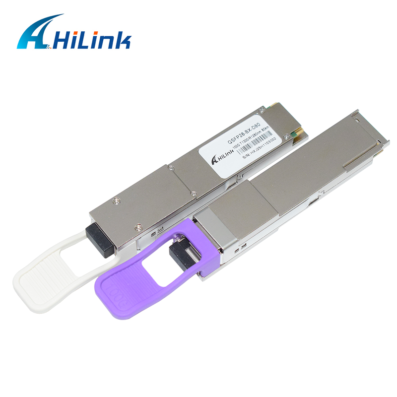 Hilink QSFP28-BX 100Gb/s 80Km Modulo di trasmettitore ottico BIDI per trasmissione dati ad alta velocità