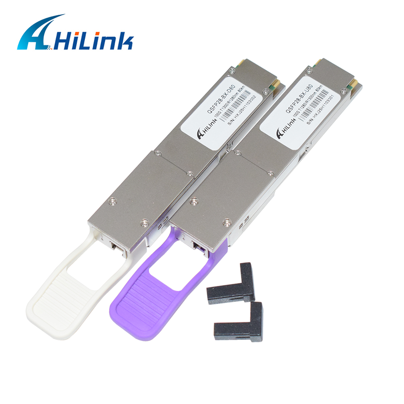 Hilink QSFP28-BX 100Gb/s 80Km Modulo di trasmettitore ottico BIDI per trasmissione dati ad alta velocità