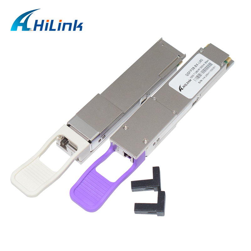 Hilink QSFP28-BX 100Gb/s 80Km Modulo di trasmettitore ottico BIDI per trasmissione dati ad alta velocità