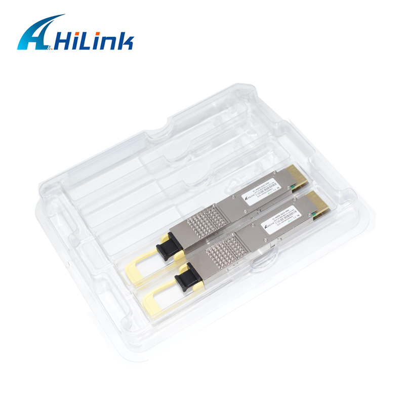 Modulo ottico Hilink compatibile 400G QSFP-DD SR4 con connettore MPO-12 per trasmissione a 100 m