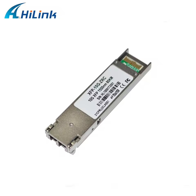 Hilink 10Gbps XFP Optical Transceiver with 80km Reach Duplex LC DDM Interface RoHS Compliant