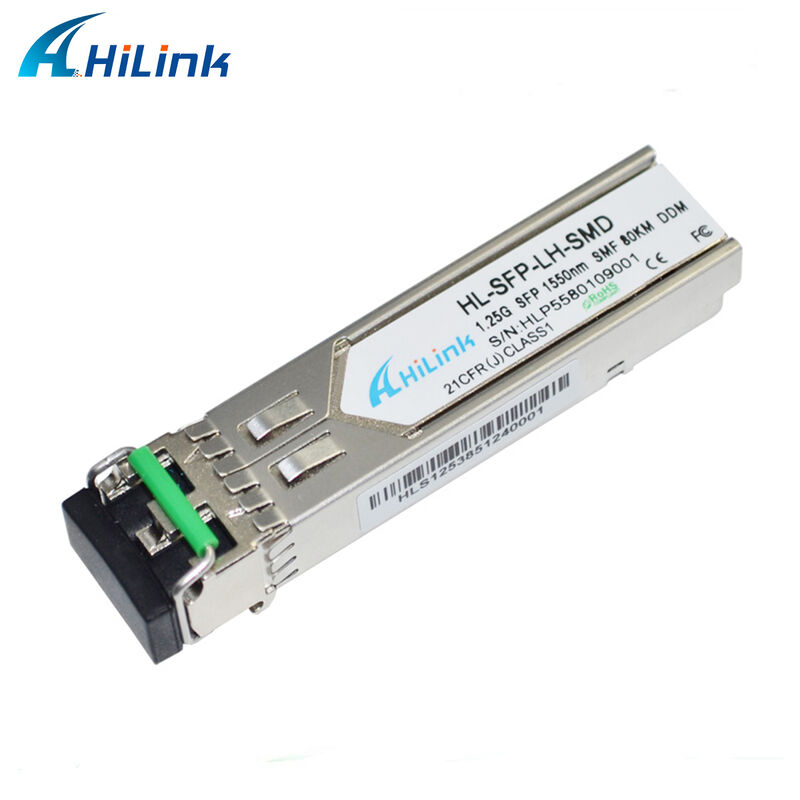 Ricetrasmettitore ottico Hilink 1.25Gb/s SFP 1550nm 80km GBIC collegabile a caldo conforme a RoHS