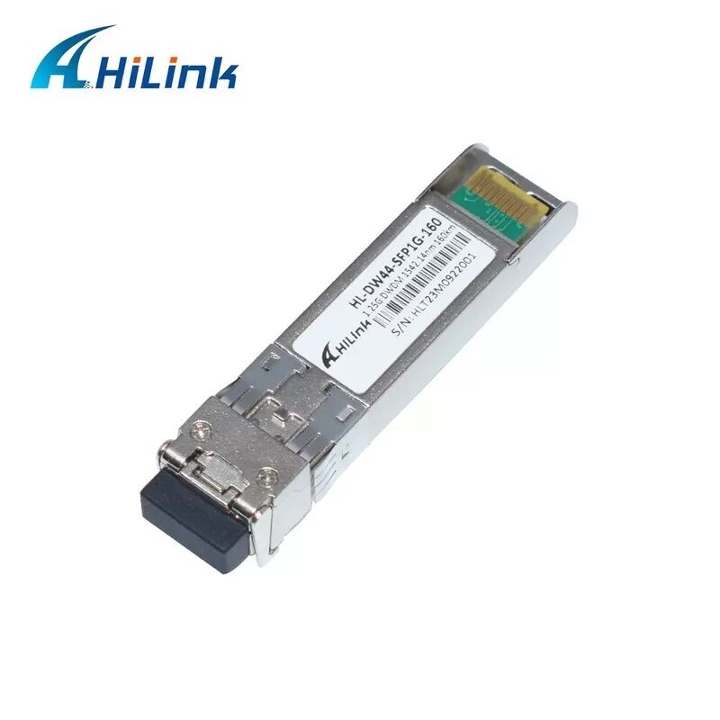 Hilink Compatibile 1.25G DWDM SFP trasmettitore ottico con connettore LC duplex per 40km/80km/120km/160km di distanza