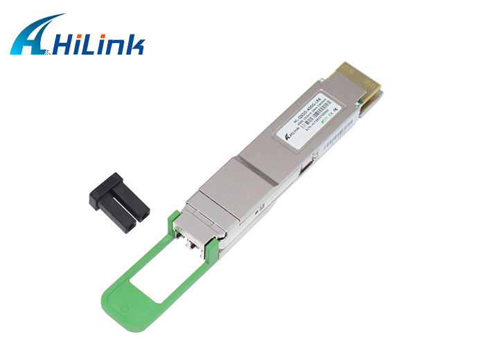 Ricetrasmettitore ottico 400G QSFP-DD LR4 con trasmissione a 10 km, lunghezza d'onda di 1310 nm e connettore LC duplex