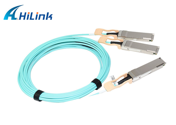cavo ottico attivo di 5m AOC cavo 200G QSFP56 SR4 a 2xQSFP56 SR2 850nm