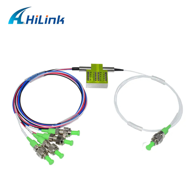 Commutatore ottico MP 1260 ~ 1620nm 900um di FSW 1x4 non che chiude il connettore APC/di FC