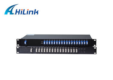 Modulo doppio del connettore 18CH CWDM Mux+Demux della fibra LC/UPC in 1U 19