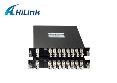 Il demoltiplicatore Mux ottico Demux 1x8ch del multiplexor della scatola di LGX si raddoppia alto isolamento della fibra