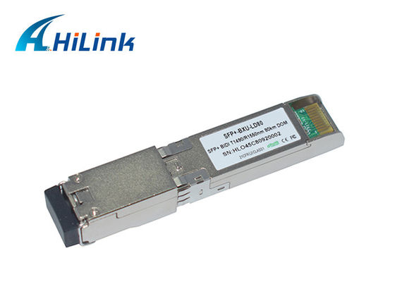 Fibra ottica semplice 10G BIDI SFP+ 80Km 1490/1550nm DDM di WDM del connettore di LC