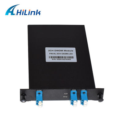 1310nm 2ch ottici aggiungono il multiplexor Dwdm di goccia aggiungono Oadm Mux Demux Dwdm